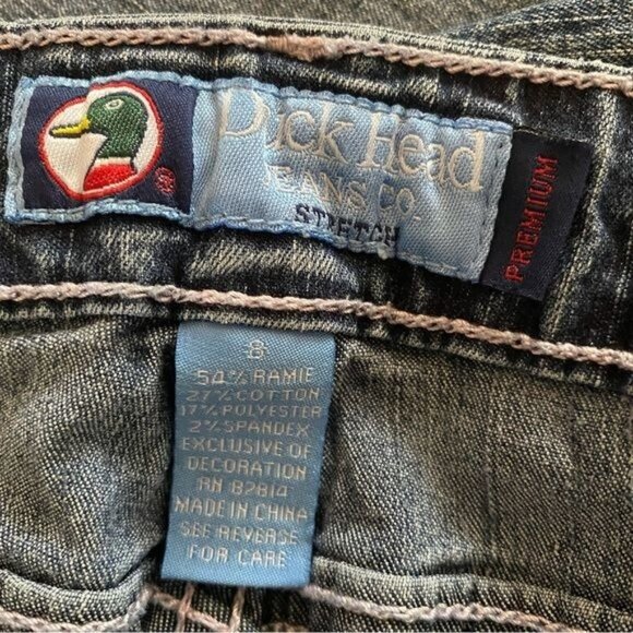 Duck Head jeans Co. Stretch Premium Capri’s Size 8 Blue Cuffed - Picture 4 of 5